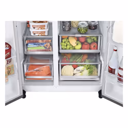 LG GSLV90PZAD Frigorifero Side-by-Side, Classe D, 635L, Wi-Fi, Con allaccio, UVnano,Grigio - Vista aggiuntiva 6