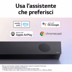 LG Soundbar S90QY 570W 5.1.3 canali, Meridian, Dolby Atmos, NOVITÀ 2022 - Vista aggiuntiva 7