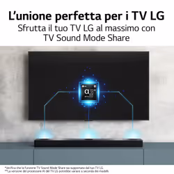 LG Soundbar S80QY 480W 3.1.3 canali, Meridian, Dolby Atmos, NOVITÀ 2022 - Vista aggiuntiva 4