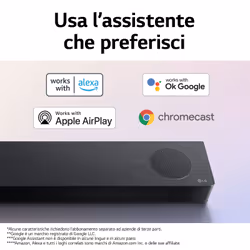 LG Soundbar S80QY 480W 3.1.3 canali, Meridian, Dolby Atmos, NOVITÀ 2022 - Vista aggiuntiva 7