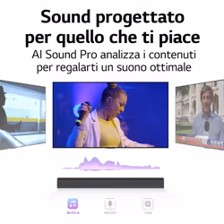 LG Soundbar S60Q 300W 2.1 canali, Dolby Atmos Virtual, 4K Pass Through, NOVITÀ 2022 - Vista aggiuntiva 7