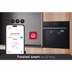 LG InstaView WSED7667M Forno 100% vapore 76L Classe A++ Display 4,3" EasyClean Wi-Fi - Vista aggiuntiva 5