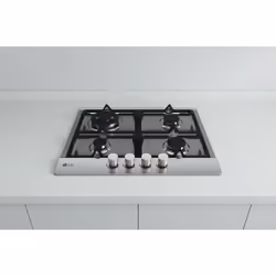 LG CBGZ2414S Piano cottura a gas 60cm, 8,5kW, 4 bruciatori, Griglie in ghisa, Piatto inox - Vista aggiuntiva 7