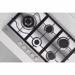 LG CBGZ3016S Piano cottura a gas 75cm, 11,5kW, 5 bruciatori, Griglie in ghisa, Piatto inox - Vista aggiuntiva 5