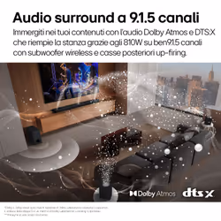 LG Soundbar S95TR, 810W su 9.1.5 canali, Dolby Atmos, Wi-Fi, Casse posteriori incluse - Vista aggiuntiva 4