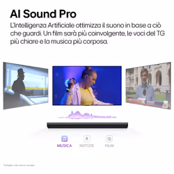 LG Soundbar S90TY, 570W su 5.1.3 canali, Dolby Atmos, Wi-Fi, 3 speaker up-firing - Vista aggiuntiva 8