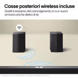 LG Soundbar S60TR, 440W su 5.1 canali, Dolby Digital, DTS, Casse posteriori incluse - Vista aggiuntiva 4