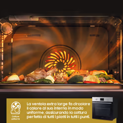 Samsung NV68A1110BS Forno Multifunzione ad incasso Serie 3 68 L A Inox - Vista aggiuntiva 5
