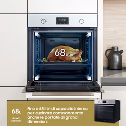 Samsung NV68A1110BS Forno Multifunzione ad incasso Serie 3 68 L A Inox - Vista aggiuntiva 6