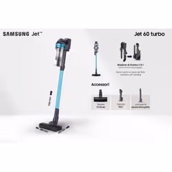 Samsung Aspirapolvere senza filo Jet™ 60 turbo 150W VS15A6031R1 - Vista aggiuntiva 4