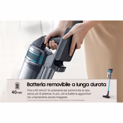 Samsung Aspirapolvere senza filo Jet™ 60 turbo 150W VS15A6031R1 - Vista aggiuntiva 8