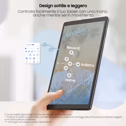 Samsung Galaxy Tab A7 Lite SM-T220 Mediatek 32GB 8.7" 3GB Grigio