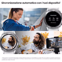 Samsung Galaxy Watch4 Classic Smartwatch Ghiera Interattiva Acciaio Inossidabile 42mm Memoria 16 GB Silver - Vista aggiuntiva 4