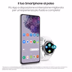 Samsung Galaxy Watch4 Classic Smartwatch Ghiera Interattiva Acciaio Inossidabile 42mm Memoria 16 GB Silver - Vista aggiuntiva 6