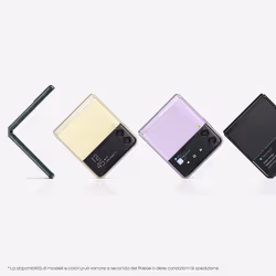 Samsung Galaxy Z Flip3 5G 128GB Cream RAM 8GB Display 1,9" Super AMOLED/6,7" Dynamic AMOLED 2X - Vista aggiuntiva 2
