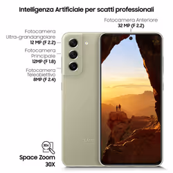 Samsung Galaxy S21 FE Display 6.4" RAM 6 GB, 128 GB, 4., Olive - Vista aggiuntiva 4