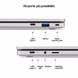 Samsung Galaxy Chromebook Go Intel® Celeron® N N4500 14" HD 4 GB 64 GB eMMC ChromeOS Argento - Vista aggiuntiva 7