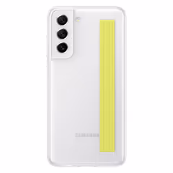 Samsung Silicone Cover with Strap custodia bianca con fascia per Galaxy S21 FE 5G, Cover, Samsung, Galaxy S21 FE, 16,3 cm (6. ...