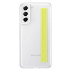 Samsung Silicone Cover with Strap custodia bianca con fascia per Galaxy S21 FE 5G