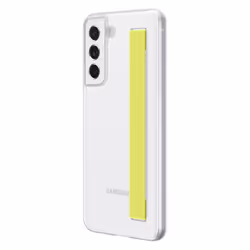 Samsung Silicone Cover with Strap custodia bianca con fascia per Galaxy S21 FE 5G - Vista aggiuntiva 5