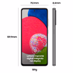 Samsung Galaxy A52s 5G Display 6.5” FHD+ Super AMOLED 128GB Awesome Black
