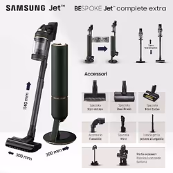 Samsung Aspirapolvere senza filo BESPOKE Jet™ complete extra 210W VS20A95943N - Vista aggiuntiva 5