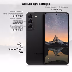 Samsung Galaxy S22 4 fotocamere, RAM 8 GB, 256 GB, 3., Phantom Black - Vista aggiuntiva 7