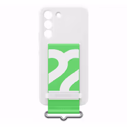 Samsung Silicone Cover con Strap per Galaxy S22, White - Vista aggiuntiva 5