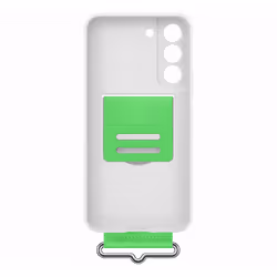 Samsung Silicone Cover con Strap per Galaxy S22, White - Vista aggiuntiva 6