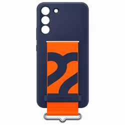Samsung Silicone Cover con Strap per Galaxy S22+, Navy - Vista aggiuntiva 3