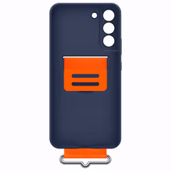 Samsung Silicone Cover con Strap per Galaxy S22+, Navy - Vista aggiuntiva 4
