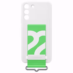 Samsung Silicone Cover con Strap per Galaxy S22+, White - Vista aggiuntiva 3