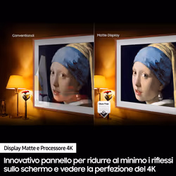 Samsung The Frame TV 4K 75” 75LS03B Smart TV Wi-Fi Black 2022, Processore 4K, Cornice personalizzabile, Display anti-riflesso, Suono dinamico - Vista aggiuntiva 6