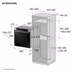 Samsung NV7B4040VBS Forno ad incasso Multifunzione Serie 4 76 L A+ Inox - Vista aggiuntiva 4