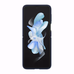 Samsung Silicone Cover with Ring per Galaxy Z Flip4, Navy - Vista aggiuntiva 3
