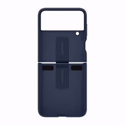 Samsung Silicone Cover with Ring per Galaxy Z Flip4, Navy - Vista aggiuntiva 6