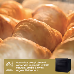 Samsung NV7B5760WBK Forno ad incasso a Vapore Serie 5 76 L A+ Vetro Nero - Vista aggiuntiva 6