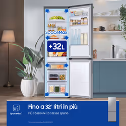 Samsung RB33B612ESA frigorifero Combinato EcoFlex Libera installazione con congelatore 1.85m 344L Classe E, Inox - Vista aggiuntiva 6