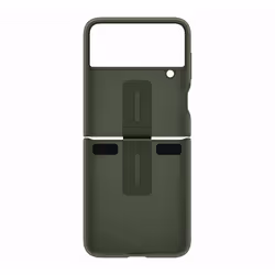 Samsung Silicone Cover with Ring per Galaxy Z Flip4 Khaki - Vista aggiuntiva 6