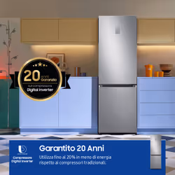 Samsung RB34C775CS9 frigorifero Combinato EcoFlex AI 1.85m 344L Libera installazione con congelatore Wifi 1,85m 344 L con rivestimento in acciaio inox Classe C, Inox - Vista aggiuntiva 8