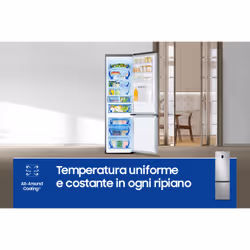 Samsung Frigorifero Combinato EcoFlex AI 2m 390L RB38C674CSA - Vista aggiuntiva 7