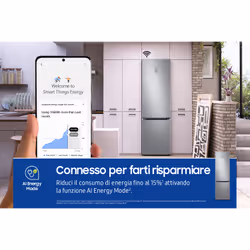 Samsung Frigorifero Combinato EcoFlex AI 2m 390L RB38C675CS9 - Vista aggiuntiva 4