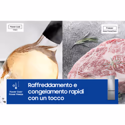Samsung Frigorifero Combinato EcoFlex AI 2m 390L RB38C675CS9 - Vista aggiuntiva 8