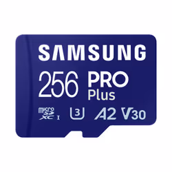 Samsung PRO Plus microSD Memory Card 256GB (2023), USB Card Reader incluso, 256 GB, MicroSDXC, Classe 10, UHS-I, 180 MB/s, 13 ...