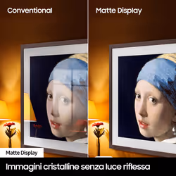 Samsung Lifestyle TV QE32LS03CBUXZT The Frame QLED Full HD, Smart TV 32" Matte Display, OTS Lite, Black 2023 - Vista aggiuntiva 4