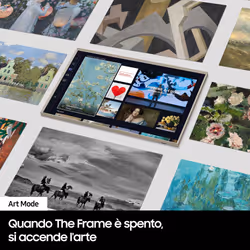 Samsung Lifestyle TV QE32LS03CBUXZT The Frame QLED Full HD, Smart TV 32" Matte Display, OTS Lite, Black 2023 - Vista aggiuntiva 7
