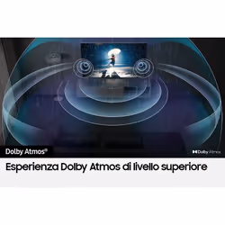 Samsung Series 9 TV QE55QN90CATXZT Neo QLED 4K, Smart TV 55" Processore Neural Quantum 4K, Dolby Atmos e OTS+, Carbon Silver 2023 - Vista aggiuntiva 7