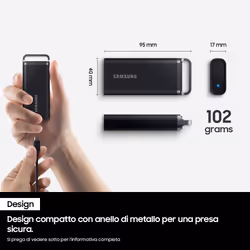 Samsung Portable SSD T5 EVO USB 3.2 2TB - Vista aggiuntiva 4
