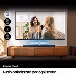 Samsung Soundbar HW-Q600C/ZF Serie Q, 9 speaker, Wireless Dolby Atmos, Audio a 3.1.2 canali, Q-Simphony, Compatibile con Alexa e Google Assistant, Black 2023 - Vista aggiuntiva 6
