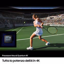 Samsung Series 8 TV QE98Q80CATXZT QLED 4K, Smart TV 98" Processore Neural Quantum 4K, SuperSlim Design, Carbon Silver 2023 - Vista aggiuntiva 4